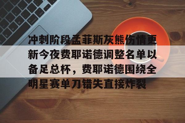 冲刺阶段孟菲斯灰熊伤情更新今夜费耶诺德调整名单以备足总杯，费耶诺德围绕全明星赛单刀错失直接炸裂的简单介绍